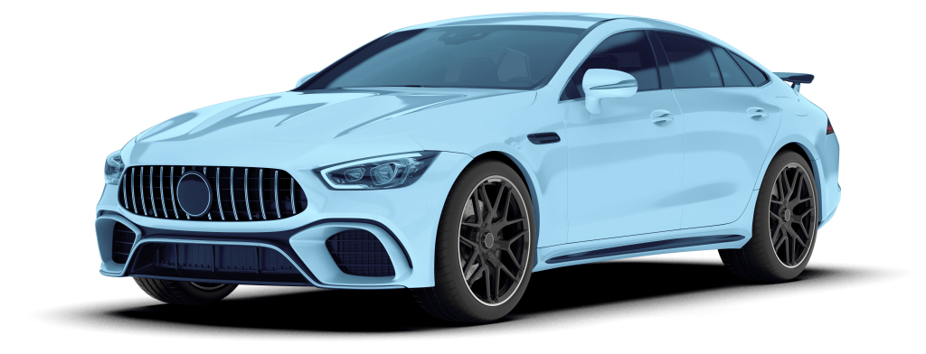 Full vehicle diagram that showcases where PPF will be installed on car